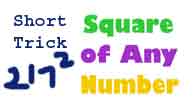 Maths Shortcut Trick for Calculate Square helpful all exams