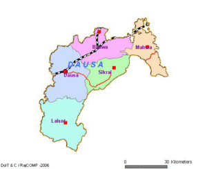 map-of-dausa-district