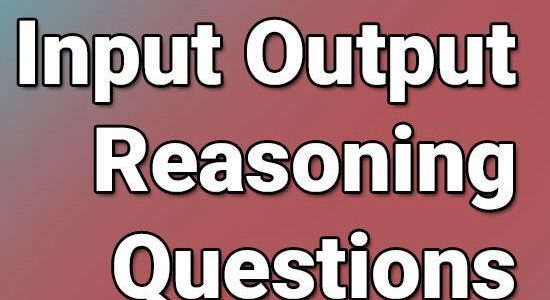 Reasoning Questions With Answers For All Competitive Exams 16-01-2019