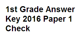 RPSC 1st Grade Answer Key 2016 Paper 1 check