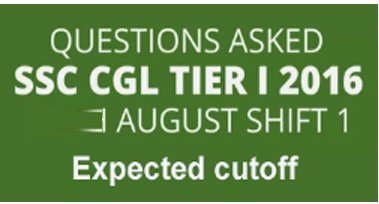SSC CGL 2016 Asked Questions Analysis cut off 31 August all Shift