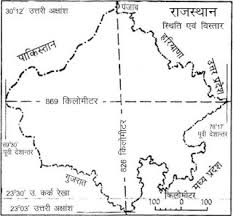 Limitations with other states of Rajasthanराजस्थान की अन्य राज्यो के साथ सीमाए