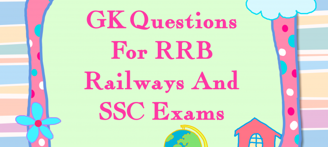 GK Question for Railway SSC Bank RRB LDC All Exam  16-1-2017