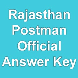 Rajasthan Postman Mail Guard Exam Answer Key 23-1-2017
