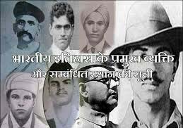 List of Places Freedom Struggle Related To India’s Famous Persons