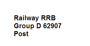 Railway RRB Group D exam 2018, 62907 Post Apply Online form link