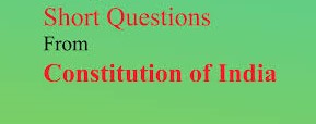 Important Questions Related to Indian Constitution