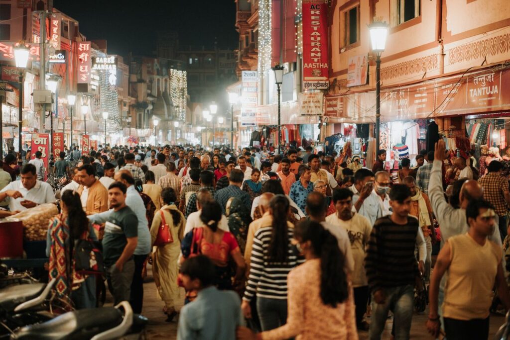 Indian crowd